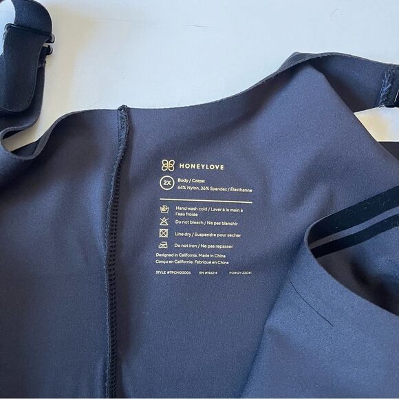 Honeylove Silhouette Cami Black 2X - Picture 6 of 11